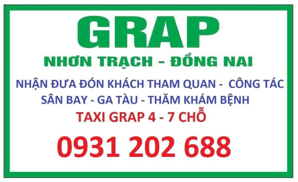 Grab Nhơn Trạch, Taxi Công Nghệ Giá Rẻ